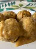 Albóndigas de merluza y langostinos