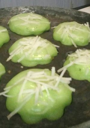 Foto resep Kue cubit pandan