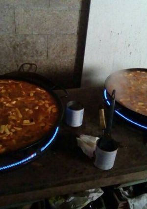Una foto de Paella de marisco