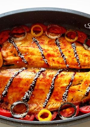 عکسی از دستور ماهی زعفرانی