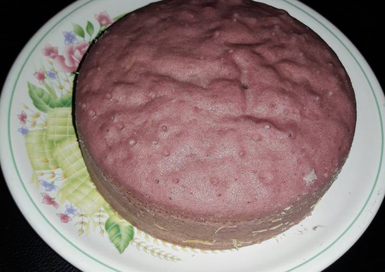 Bolu keju kukus ungu