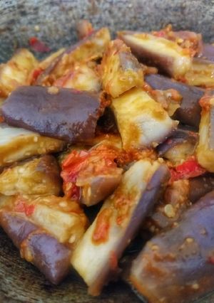 Foto resep Sambal Terong Irit Minyak