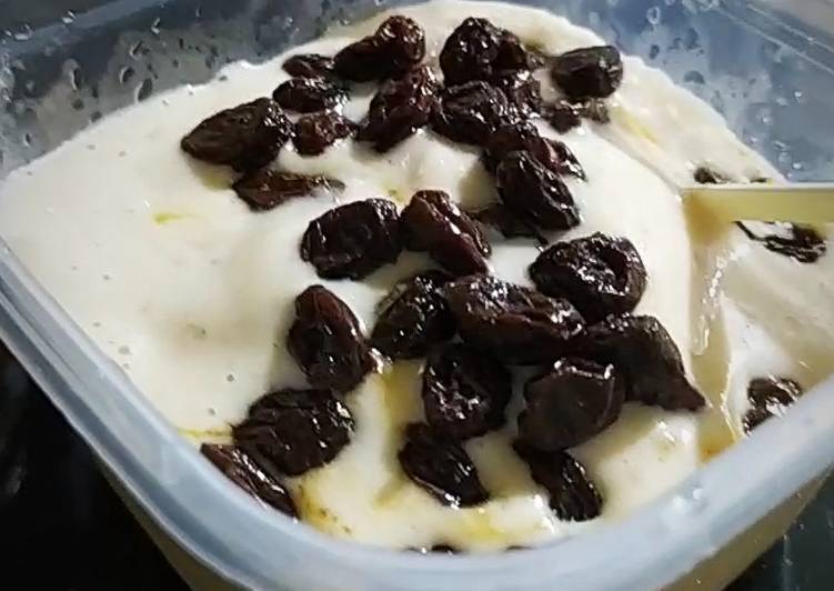 Ice Cream Banana Raisin #Nosugar #Natural #lowfat