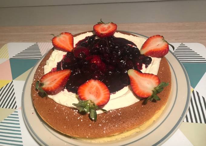 Berries Cotton cheesecake - gluten free