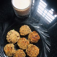 Sprouted Rajma tikki A picture of Sprouted Rajma tikki.