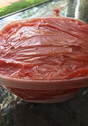 A picture of Watermelon sherbet.