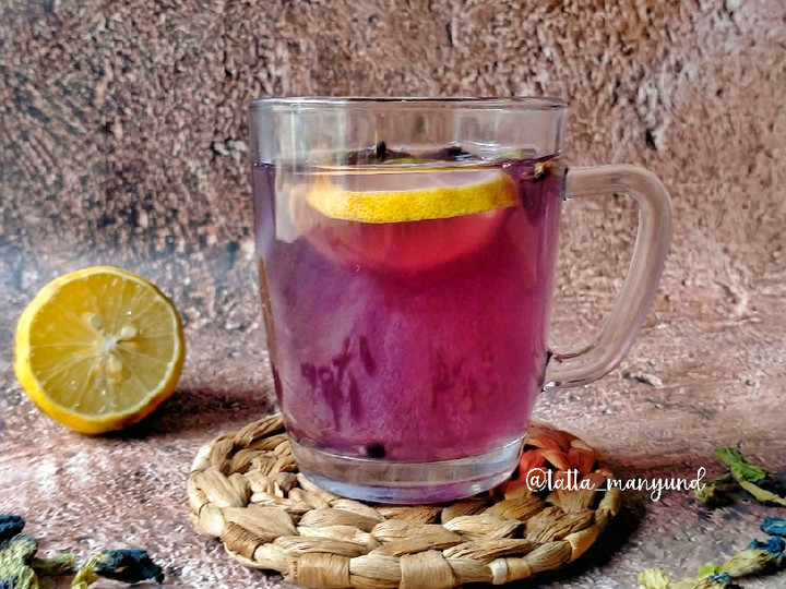 Resep: Teh Bunga Telang With Lemon Rumahan