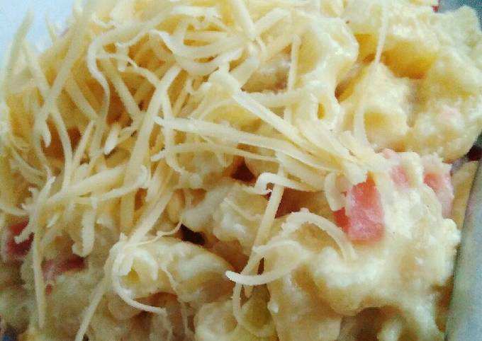 Resep Macaroni Carbonara Oleh Azza Bafagih Cookpad