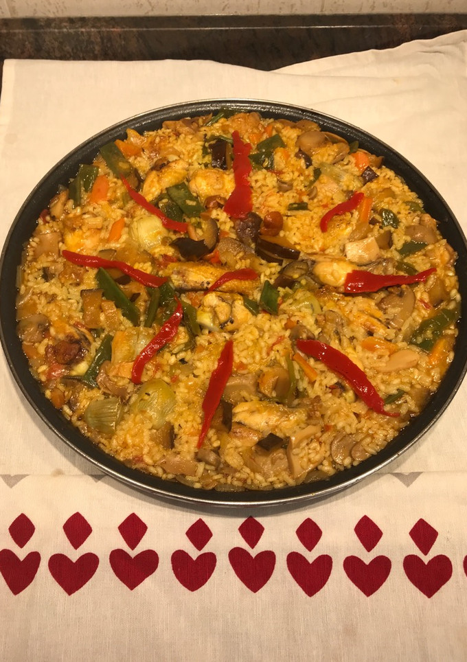 Una foto de Arroz con pollo y verduras (Apto diabéticos)