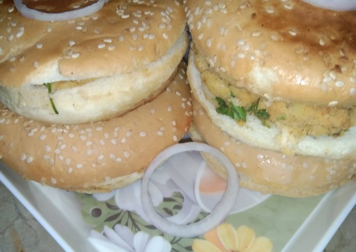 Alu patty burger