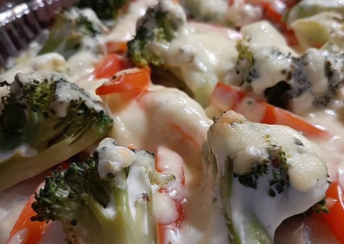 Риба з овочами у вершковому соусі 🥦