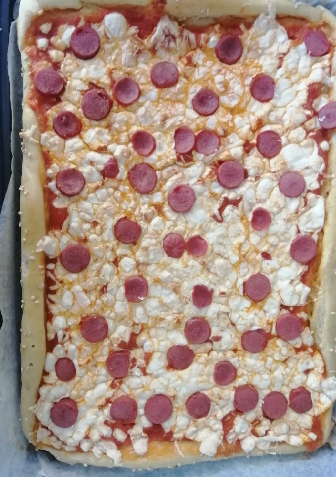 Una foto de Pizza