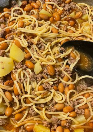 A picture of Fideo Loco (crazy pasta).