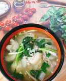 Canh khoai từ nấu thịt bằm