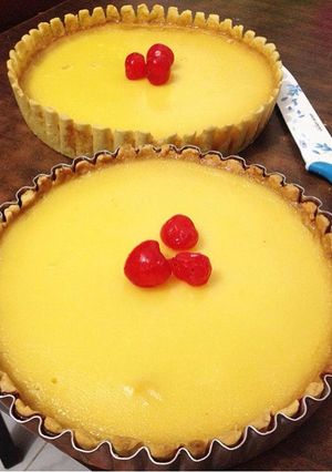 Foto resep pie susu / tart susu / kue lontar