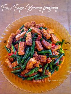 Foto resep Tumis Tempe kacang panjang