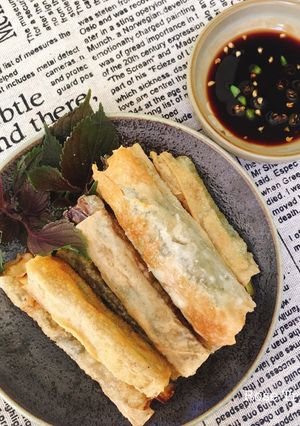 Hình của món Cà Tím Cuộn Phù Trúc.