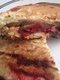 Sándwich de Remolachas, berenjenas y calabacines asados con queso😉☺😚🌮🍘