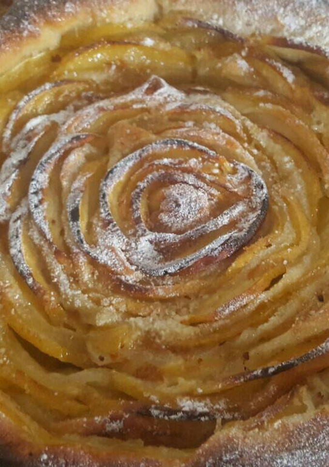 Una foto de Tarta Flor de Manzana