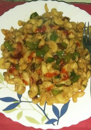 রেড সস পাস্তা রেসিপির প্রধান ছবি