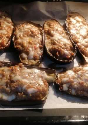 Una foto de Berenjena rellena de carne con máquina de Aldi (quigg)