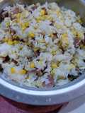 ข้าวผัดข้าวโพดกุนเชียง