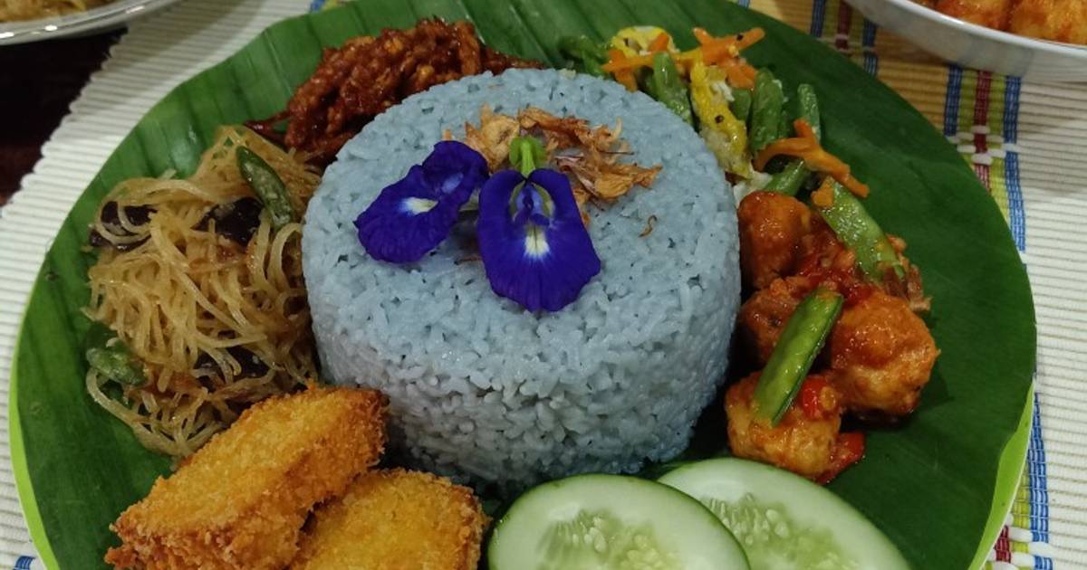 Resep Nasi Uduk Bunga Telang Oleh Heny Widiastuti Cookpad