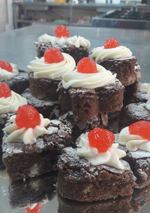 Una foto de Brownie de chocolate