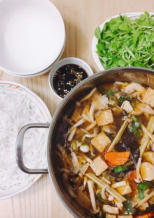 Hình của món Bún Chay.