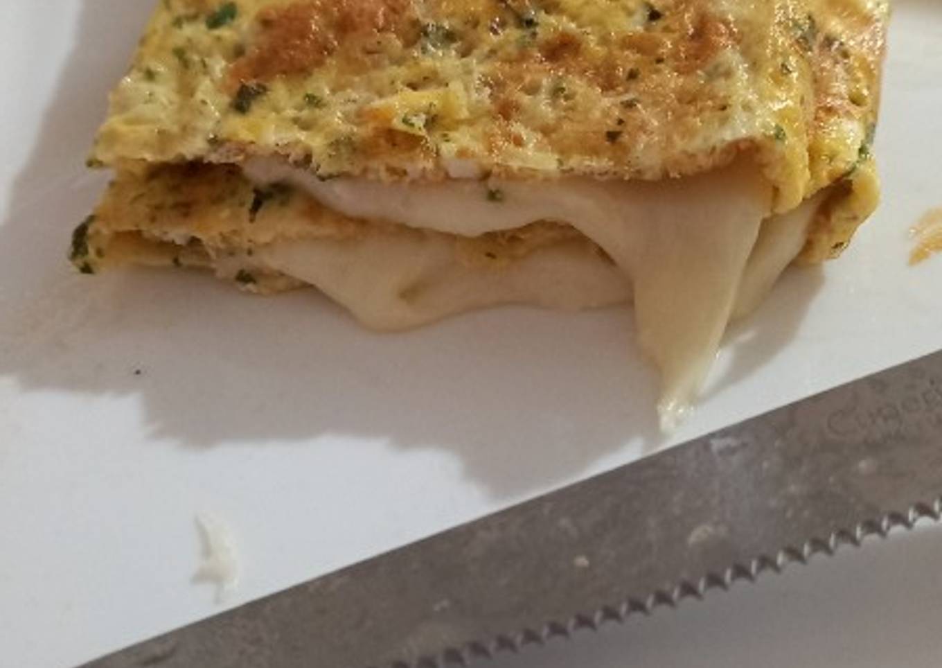Omelette de queso (tortilla francesa con queso)