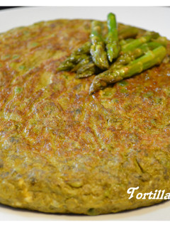Una foto de Tortilla de verduras. (Thermomix)