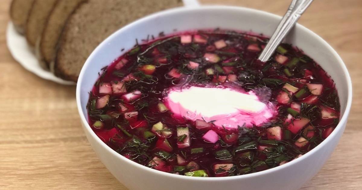 Холодный суп свекольник рецепт классический с фото пошагово