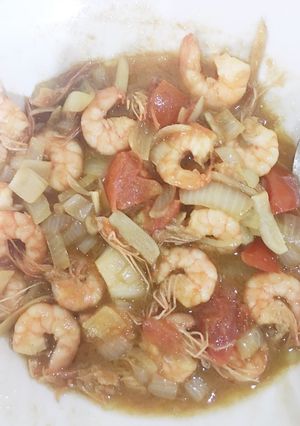 Foto resep Udang saus kecap inggris