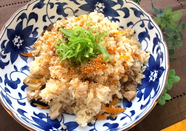 Recipe of Perfect Japanese Chicken and  Clams Pilaf