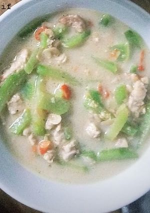 Foto resep Sayur lodeh labu siam tempe / manisa tempe