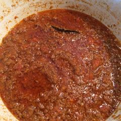 A picture of Super easy Bolognese sauce from scratch.