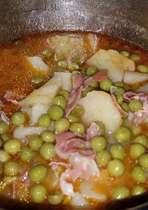 Foto principal de Guisantes con jamón