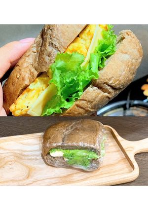 Hình của món Hamburger Ức Gà Healthy.