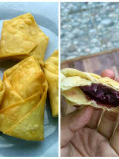 Foto resep Pangsit isi ubi ungu