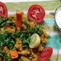 A picture of Healthy Veggie Mumbai Style Tawa Pulao.