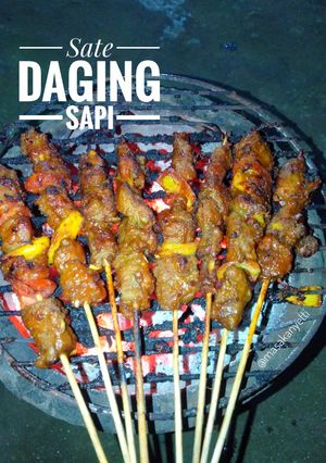 Foto resep Sate Daging Sapi (tips empuk)