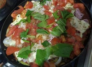 Foto de Pizza de abobrinha (Courgette)  Low carb