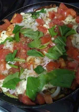 Foto de Pizza de abobrinha (Courgette)  Low carb