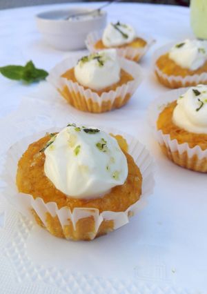 Una foto de Muffins de batata y piña