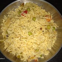 A picture of Mexican rice.