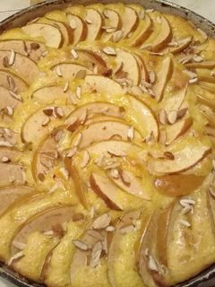 صورة لوصفة كيكة التسع ملاعق بالتفاح