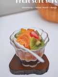 Mixed Fruit Soft Serve - Strawberry, Mango, Peach
