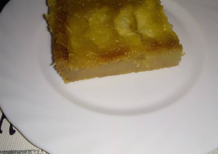 Tarta de manzana sin leche ni huevo