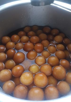 صورة لوصفة جلاب او كرات الحليب 😋 لذيذة