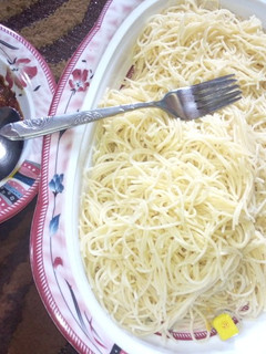 A picture of Spaghetti nd emergency sauce.